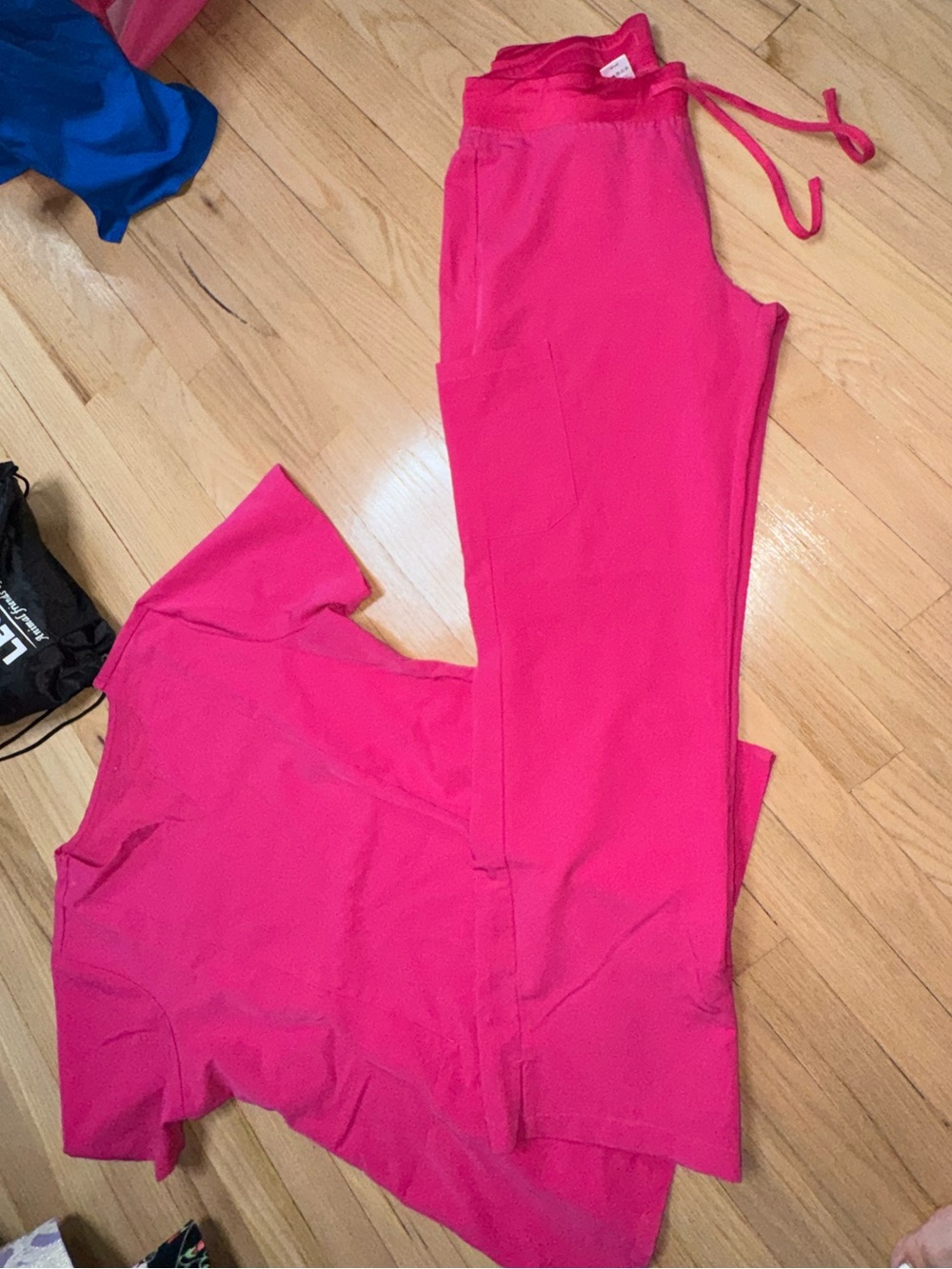 Mandala Hot Pink Scrub Set - Solid Two-Piece - Picture 5 of 5
